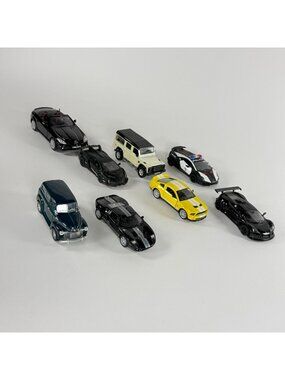 Kinsmart Sports Cars Jeep Lot 8 Diecast Pull Back 1:38 Camaro Corvette Mustang